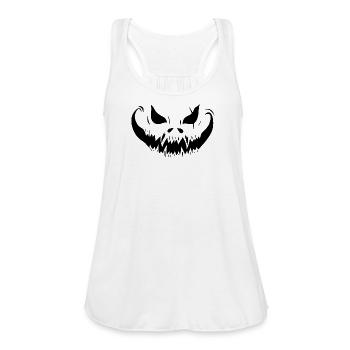 Pumpkin Carving Stencils Tshirt - Women's Flowy Tank Top by Bella - white - Front - Julia (174cm)