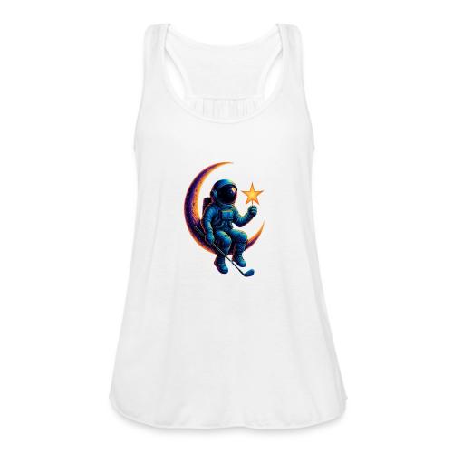 Unisex T-Shirt with Astronaut Design Premium - Women's Flowy Tank Top by Bella