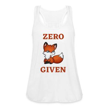 Zero Fox Given - Women's Flowy Tank Top by Bella - white - Front - Julia (174cm)