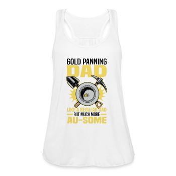 Panning for gold - Women's Flowy Tank Top by Bella - white - Front - Julia (174cm)