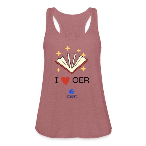 I love OER - Women's Flowy Tank Top by Bella