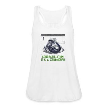 Congratulations It s A Xenomorph - Women's Flowy Tank Top by Bella - white - Front - Julia (174cm)