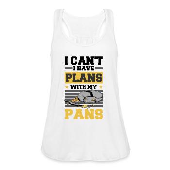Panning for gold - Women's Flowy Tank Top by Bella - white - Front - Julia (174cm)