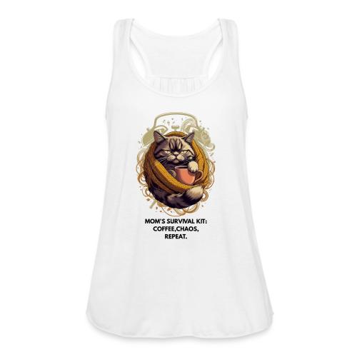 Powered by Sarcasm Cat Tee - Women's Flowy Tank Top by Bella