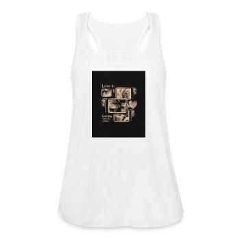 Love is Gonna Get You Killed - Women's Flowy Tank Top by Bella - white - Front - Julia (174cm)