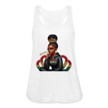 Visions - Women's Flowy Tank Top by Bella - white - Front - Julia (174cm)