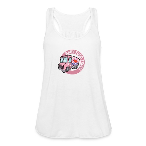 Pink baby food truck - Women's Flowy Tank Top by Bella