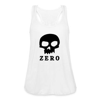 Zero Skull - Women's Flowy Tank Top by Bella - white - Front - Julia (174cm)