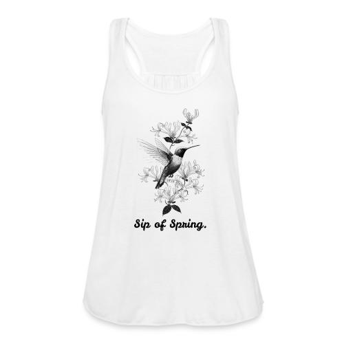 Hummingbird T-Shirt, Honeysuckle Vine - Women's Flowy Tank Top by Bella