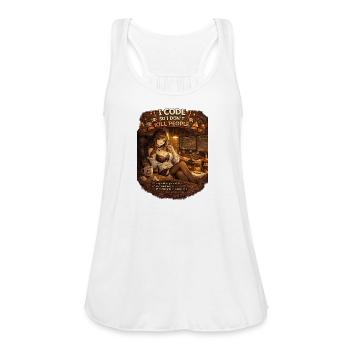 Code and Coffee: Coded Mischief - Women's Flowy Tank Top by Bella - white - Front - Julia (174cm)