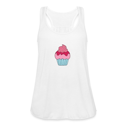 Pink Cupcake - Women's Flowy Tank Top by Bella
