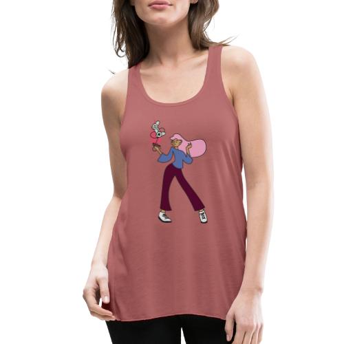 e girl - Women's Flowy Tank Top by Bella