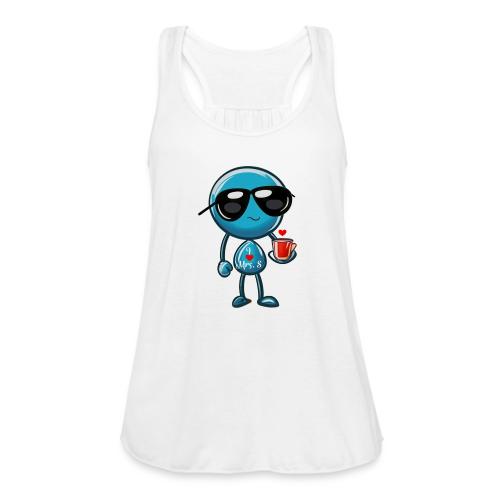 Smoon_I love Mrs S_Blue - Women's Flowy Tank Top by Bella