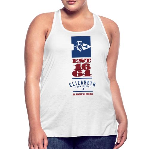 American Original - Rebel E 1664 - RWB - Women's Flowy Tank Top by Bella
