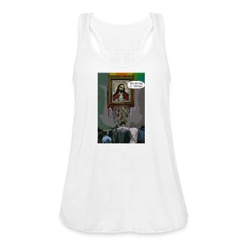 Believing Is Seeing Money Frame - Women's Flowy Tank Top by Bella - white - Front - Julia (174cm)