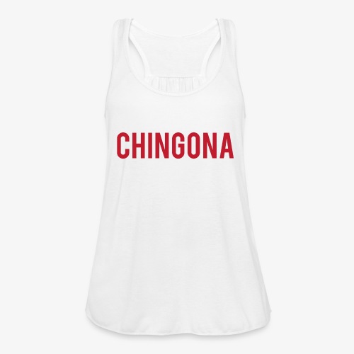 Red Chingona - Women's Flowy Tank Top by Bella