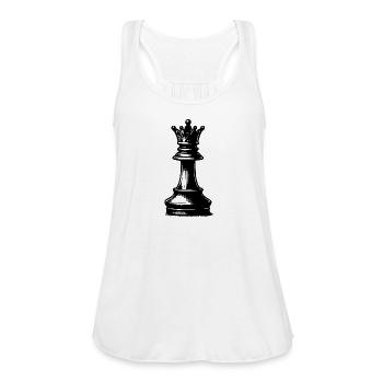 Chess Set Checkers - Women's Flowy Tank Top by Bella - white - Front - Julia (174cm)