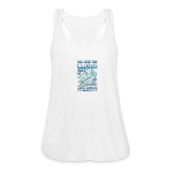 What Are Clouds Made Of, Linux Servers Mostly 25 - Women's Flowy Tank Top by Bella - white - Front - Julia (174cm)
