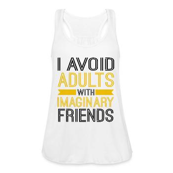Anti Religion - Women's Flowy Tank Top by Bella - white - Front - Julia (174cm)