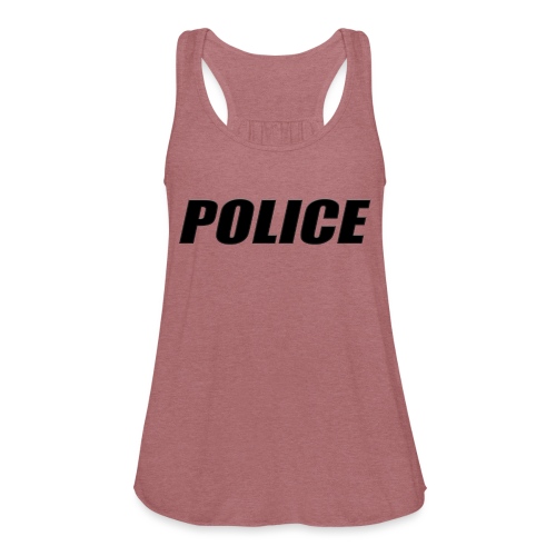 Police Black - Women's Flowy Tank Top by Bella