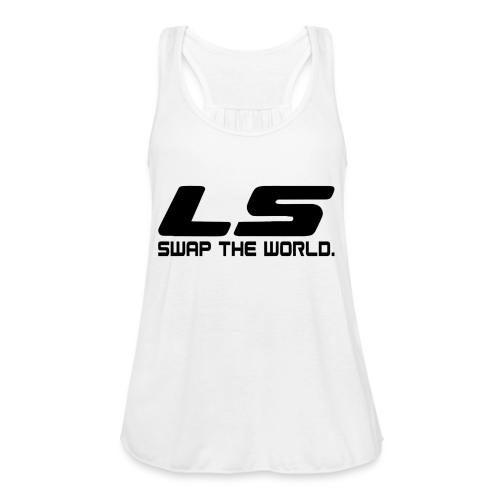 LS Swap The WORLD (Back and Front) - Women's Flowy Tank Top by Bella