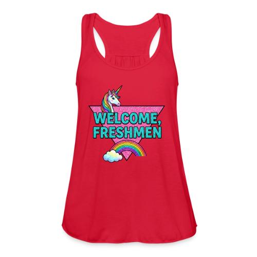 Welcome, Freshmen - Women's Flowy Tank Top by Bella