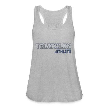 Athlete Triathloner Triathlons Triathlon Sports - Women's Flowy Tank Top by Bella - heather gray - Front - Julia (174cm)