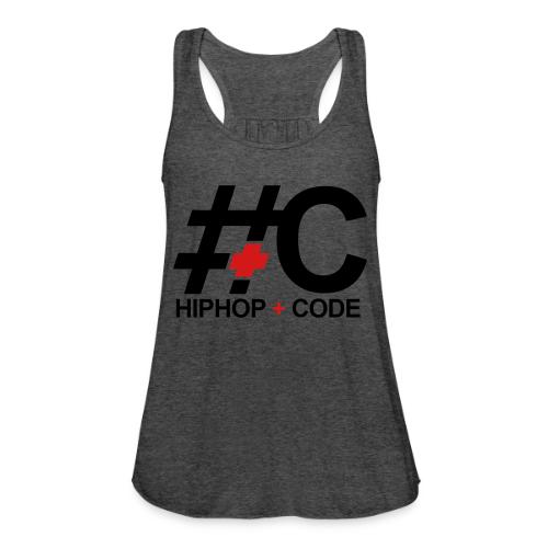 hiphopandcode-logo-2color - Women's Flowy Tank Top by Bella