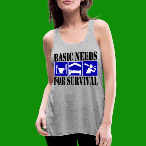 Softball/Baseball Basic Needs - Women's Flowy Tank Top by Bella