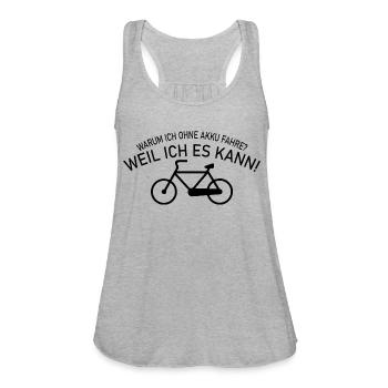 triathlon - Women's Flowy Tank Top by Bella - heather gray - Front - Julia (174cm)