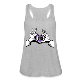 Shot Thru The Heart DD - Women's Flowy Tank Top by Bella