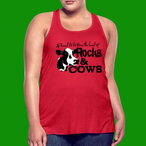 Rocks & Cows Proud - Women's Flowy Tank Top by Bella
