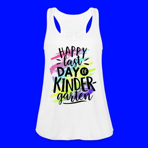 Happy Last Day of Kindergarten Teacher T-Shirt - Women's Flowy Tank Top by Bella