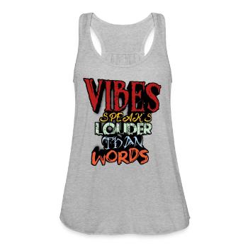 Inspiration - Women's Flowy Tank Top by Bella - heather gray - Front - Julia (174cm)