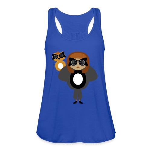 Alphabet letter O - Fashion Girl and Creature - Women's Flowy Tank Top by Bella