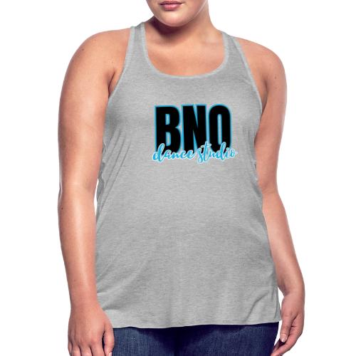 BNO black & blue logo - Women's Flowy Tank Top by Bella