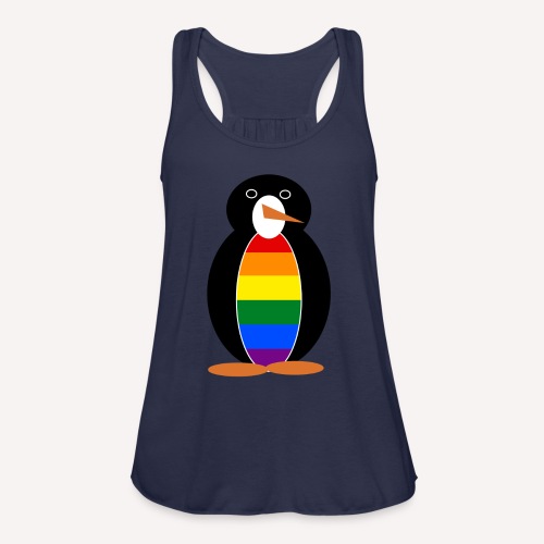 Gay Pride Penguin - Women's Flowy Tank Top by Bella