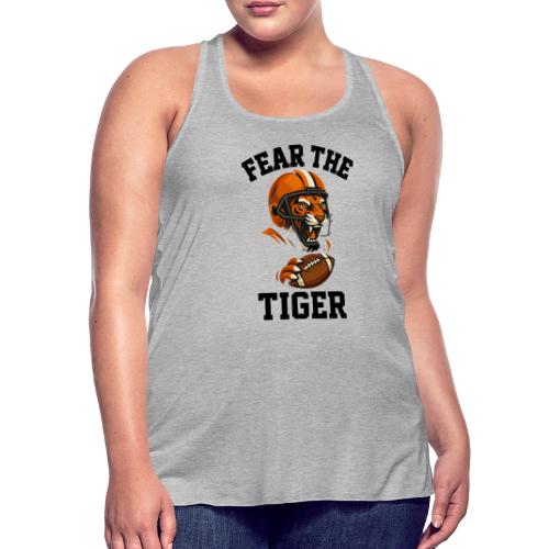 Fear The Tiger Football Helmet T-Shirt - Women's Flowy Tank Top by Bella