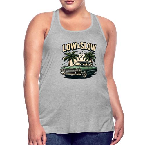 Classic Lowrider Car | Low & Slow Retro T-Shirt - Women's Flowy Tank Top by Bella