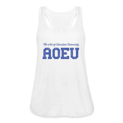 AOEU Collegiate Lockup (Dark Blue) - Women's Flowy Tank Top by Bella