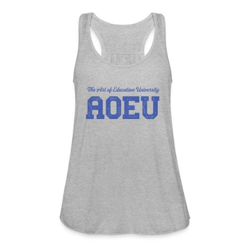 AOEU Collegiate Lockup (Dark Blue) - Women's Flowy Tank Top by Bella