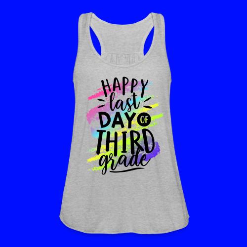 Happy Last Day of Third Grade Teacher T-Shirts - Women's Flowy Tank Top by Bella