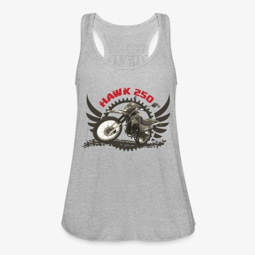 Hawk 250 Logo for Lighter Color Clothing - Women's Flowy Tank Top by Bella