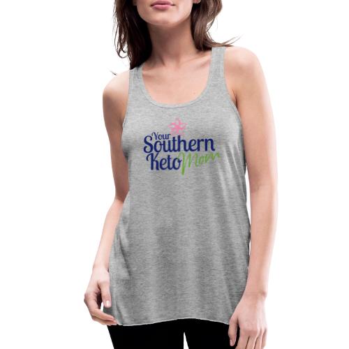 Southern Keto Mom - Blue, Green, Pink - Women's Flowy Tank Top by Bella