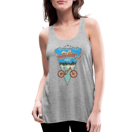 trail bikes rule washed and worn - Women's Flowy Tank Top by Bella