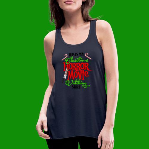 Christmas Horror Movie Watching Shirt - Women's Flowy Tank Top by Bella