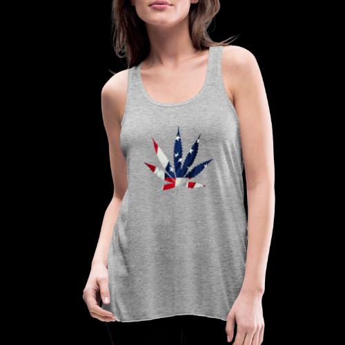 CannAmerica Men's T-Shirt - Women's Flowy Tank Top by Bella
