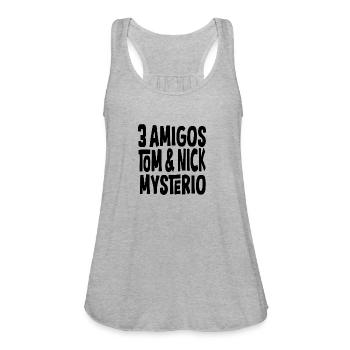 Tom And Nick Mysterio - Women's Flowy Tank Top by Bella - heather gray - Front - Julia (174cm)
