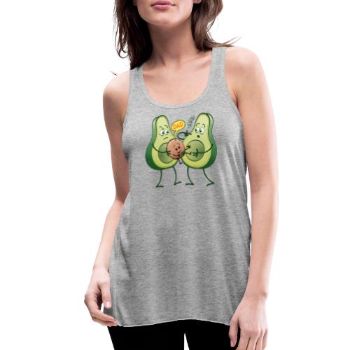 Funny avocados in trouble for paternity claim - Women's Flowy Tank Top by Bella