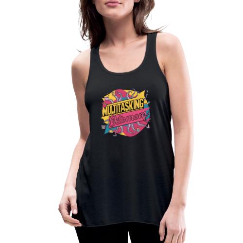 Multitasking Octomom: 8 Arms Tackle Every Task - Women's Flowy Tank Top by Bella